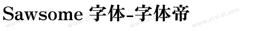 Sawsome 字体字体转换